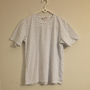 rag & bone White Tee with Black Dots